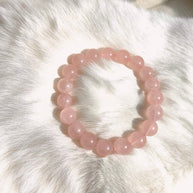 Lover’s Glow ｜ Rose Quartz Bracelet（6-14mm） - MOONQUIET