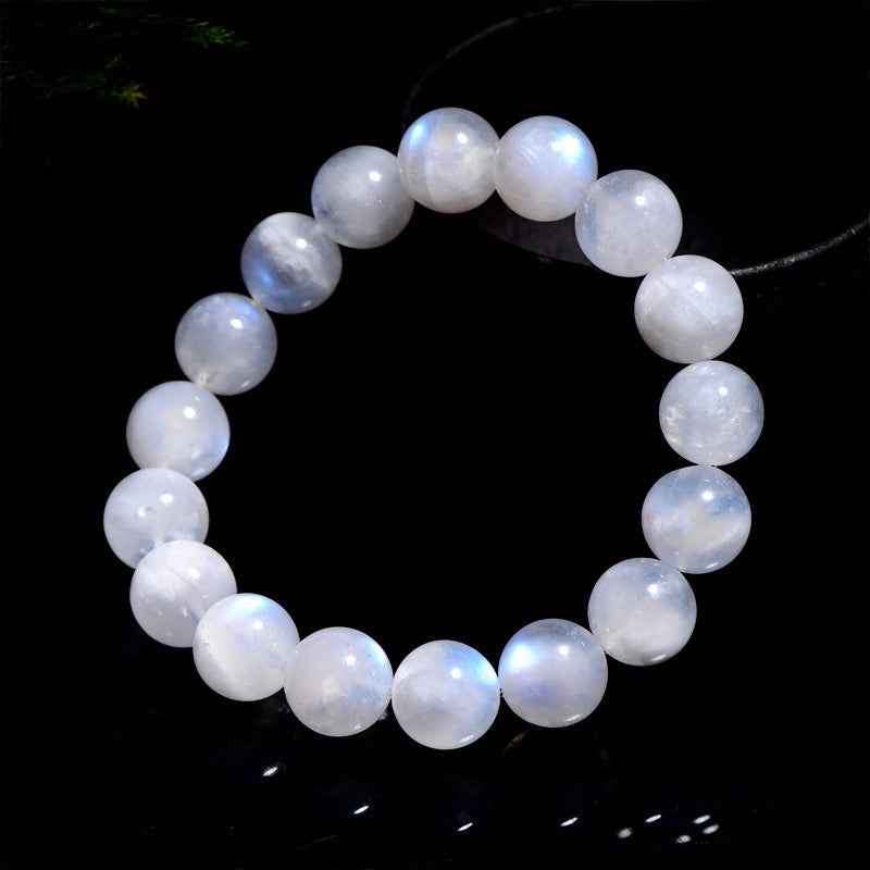 Awaken Your Light ｜Cream-Body Blue Moonstone Bracelet(8-12mm)