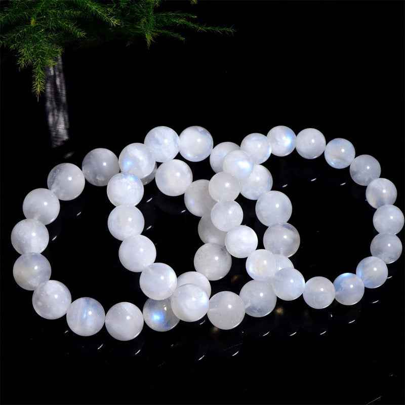Awaken Your Light ｜Cream-Body Blue Moonstone Bracelet(8-12mm)
