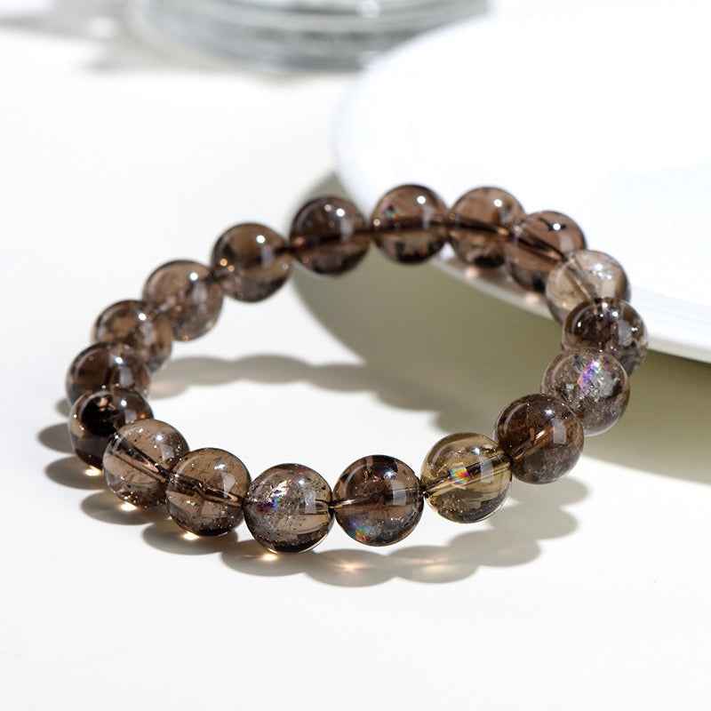 Smoky Azeztulite Bracelet ｜ Grounding & Clarity（8-11mm）