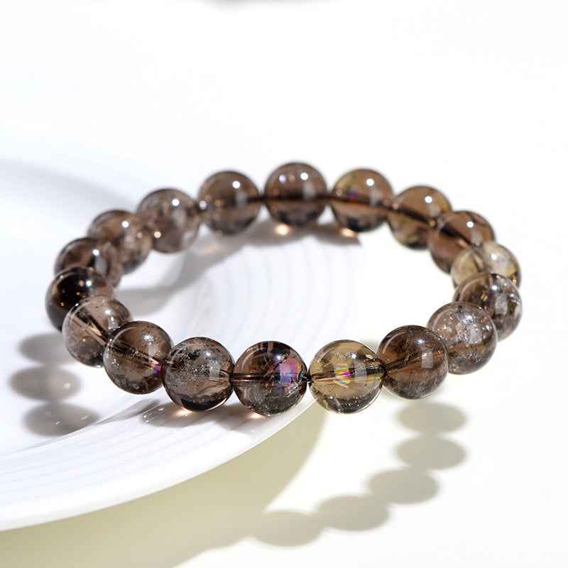 Smoky Azeztulite Bracelet ｜ Grounding & Clarity（8-11mm）