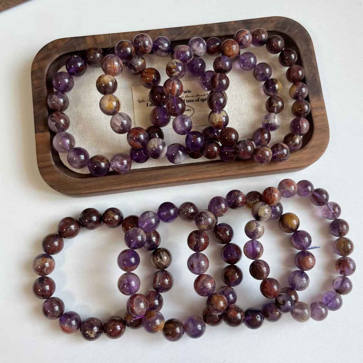 Phantom Amethyst Bracelet ｜ Insight & Intuition（7-10mm）