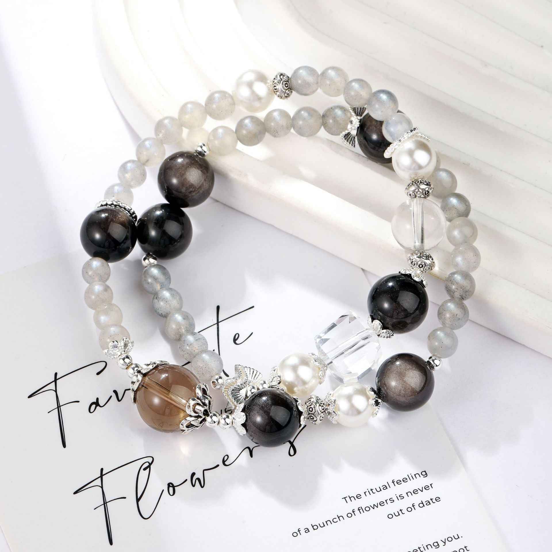 Day & Night Shift ｜ Dual-Layer Crystal Bracelet for Grounding & Clarity