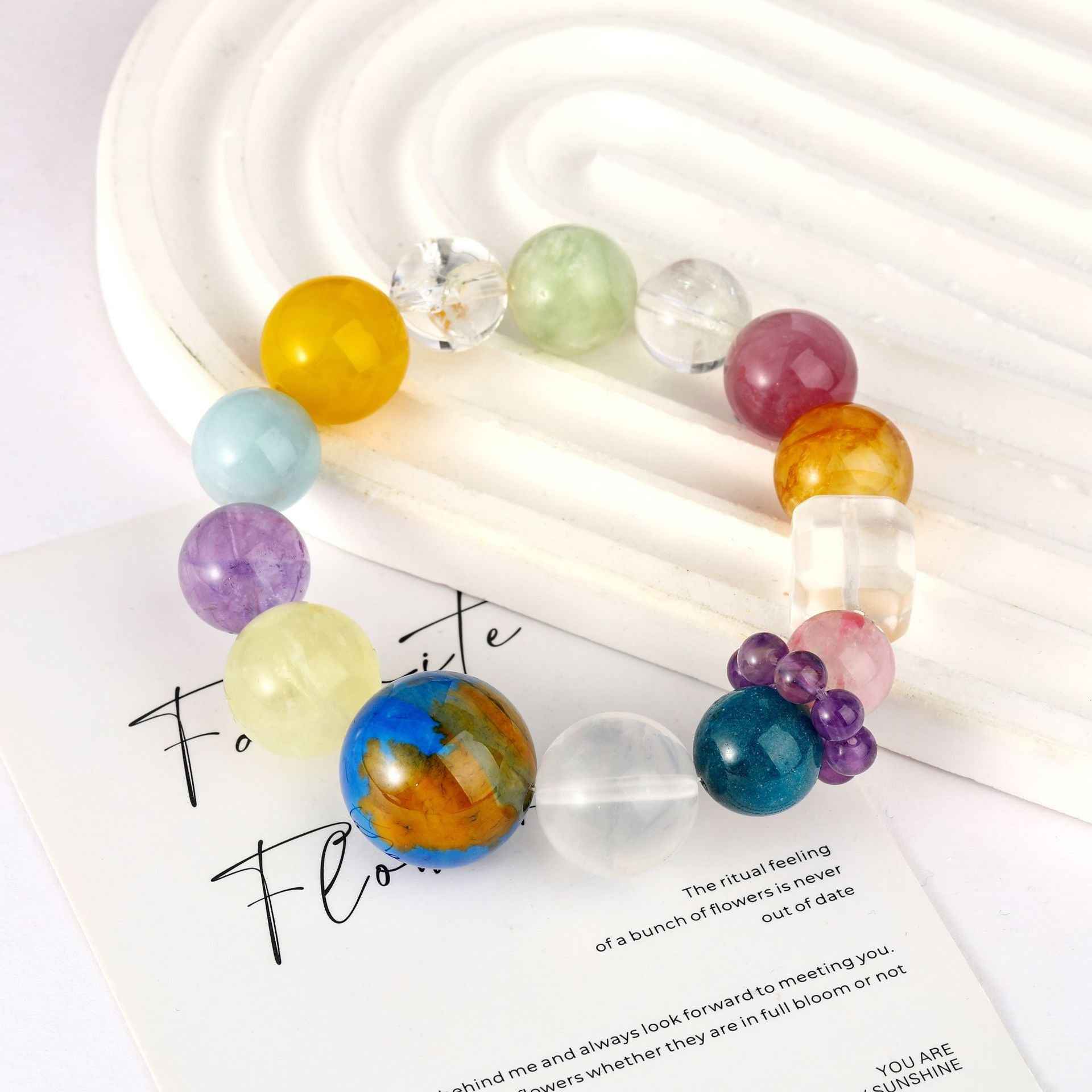 Earth Agate Chakra Bracelet ｜ Balance · Healing · Protection（12mm）