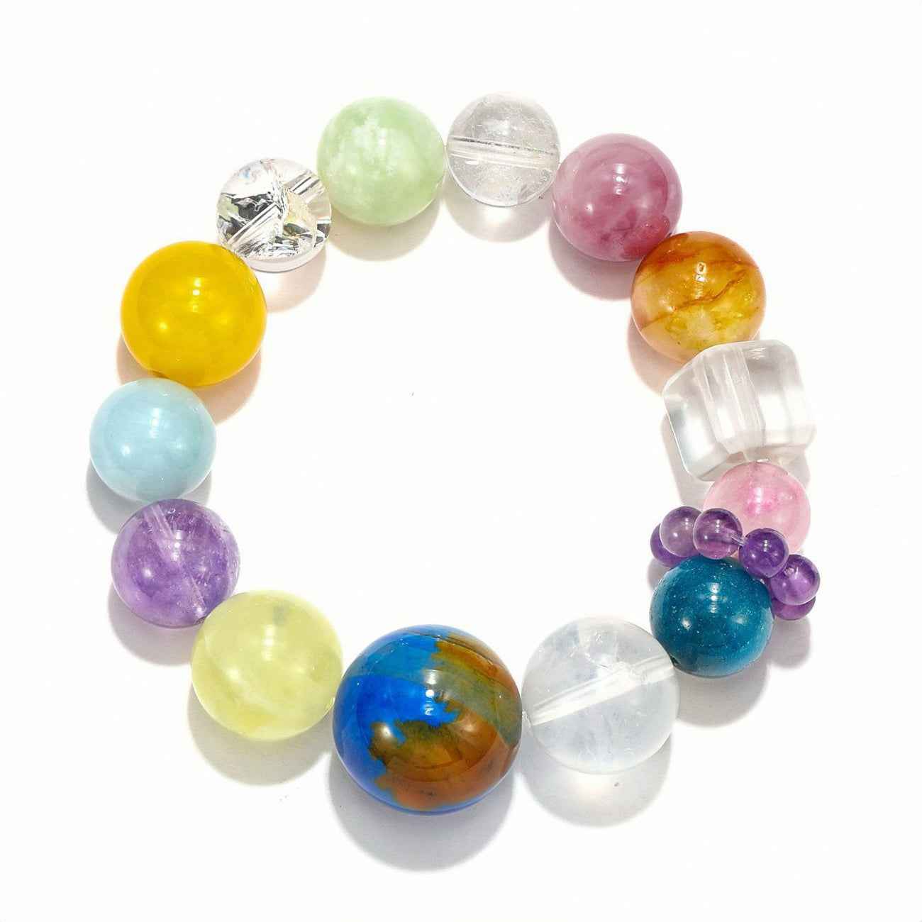 Earth Agate Chakra Bracelet ｜ Balance · Healing · Protection（12mm）