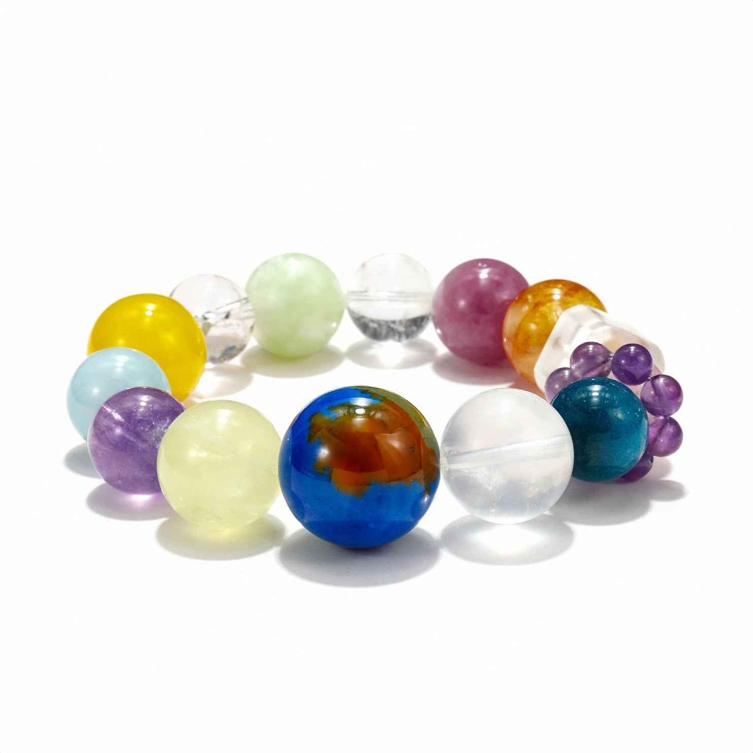 Earth Agate Chakra Bracelet ｜ Balance · Healing · Protection（12mm）