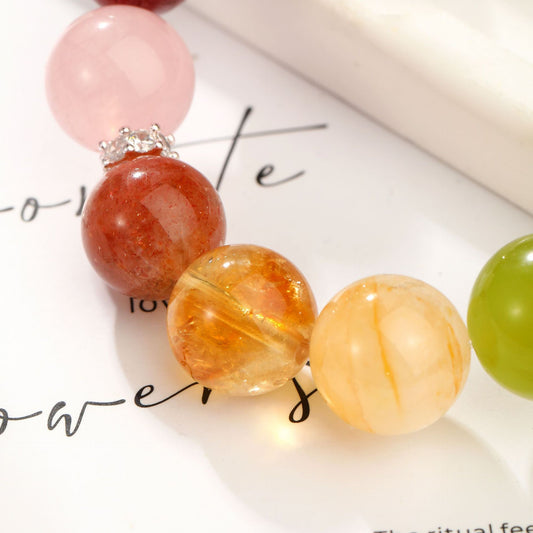 Seven Chakras Crystal Bracelet ｜Energy Flow & Protection（11+12mm）