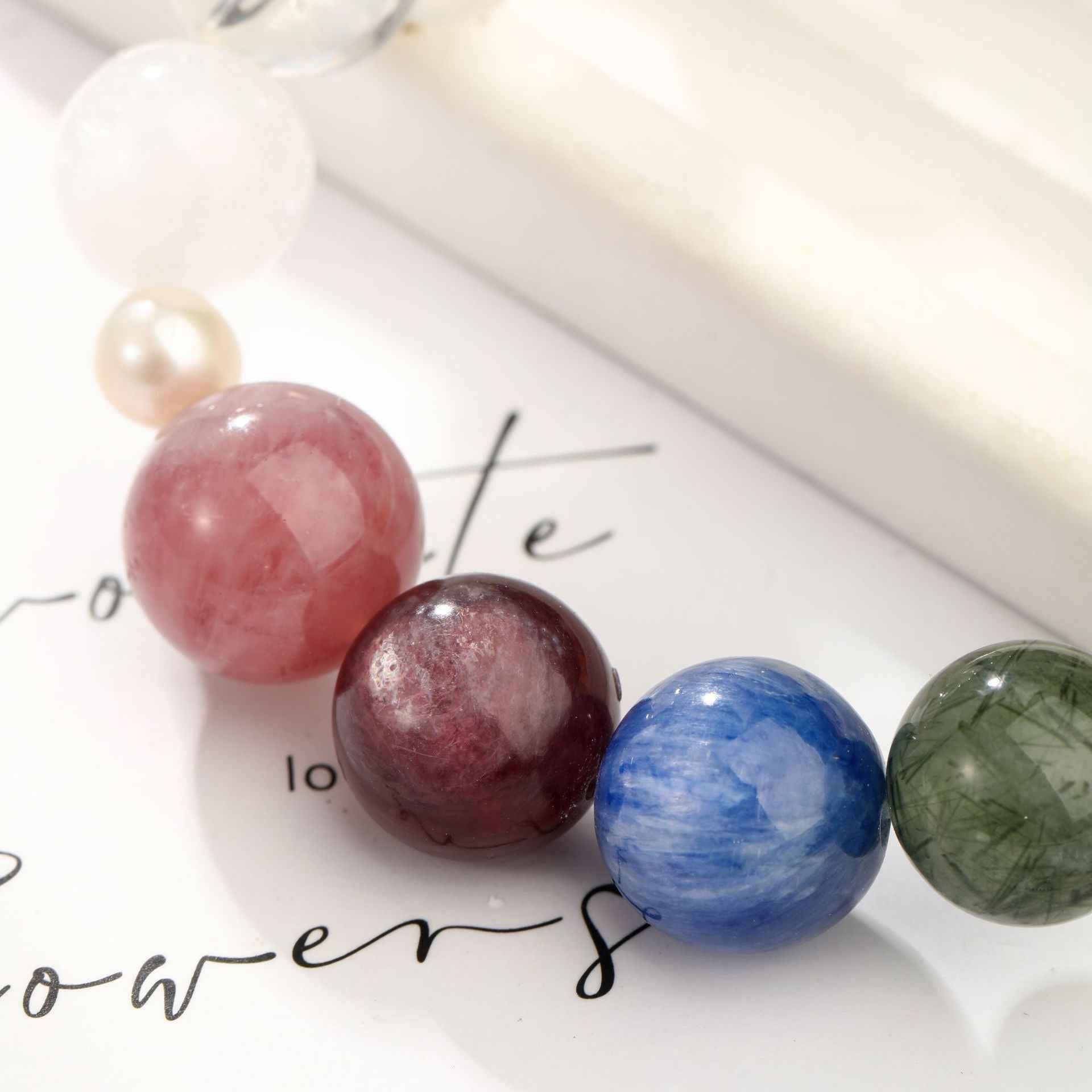 Seven Chakras Crystal Bracelet ｜Energy Flow & Protection（11+12mm）