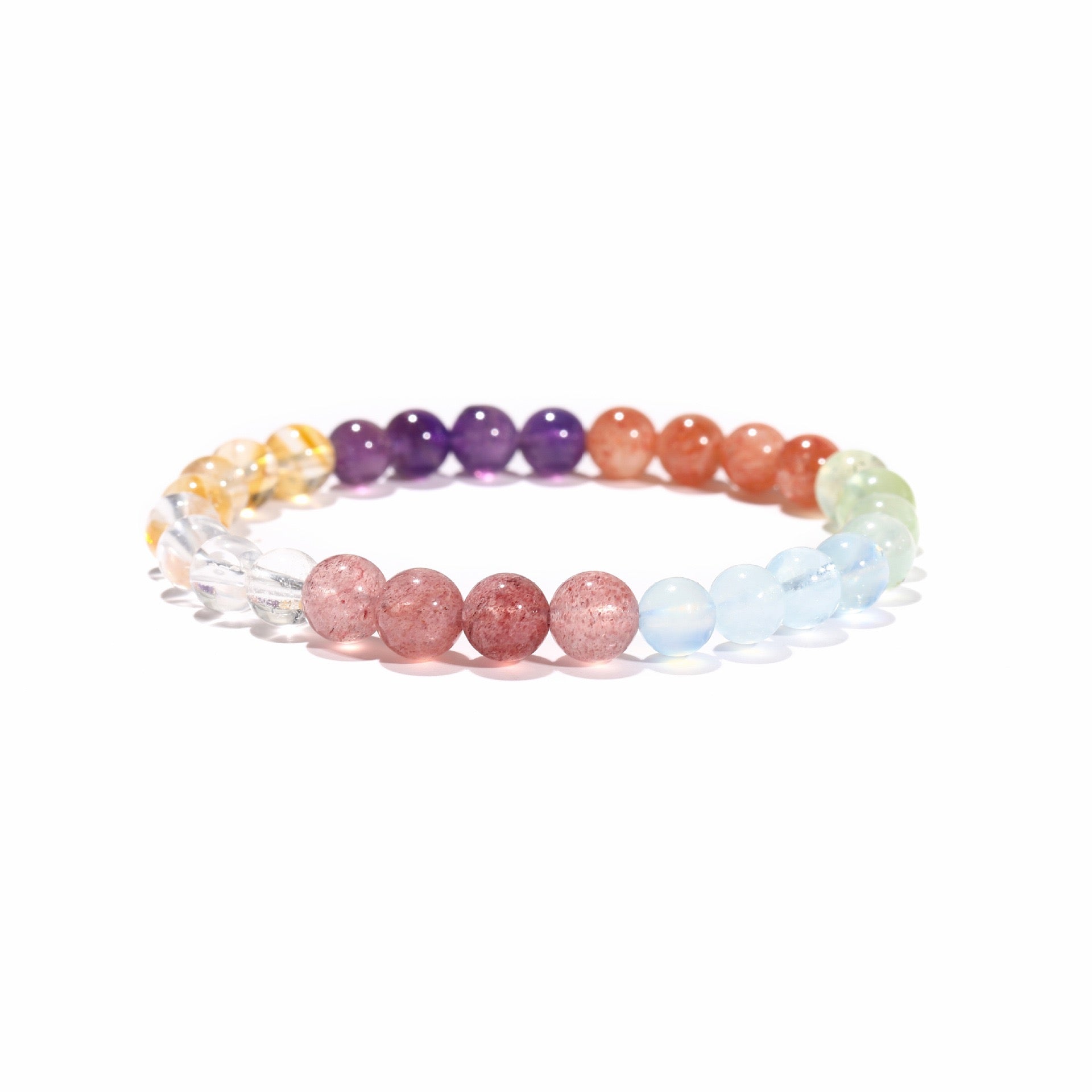 7 Chakra Healing Bracelet ｜ Harmony & Protection(6mm) - MOONQUIET