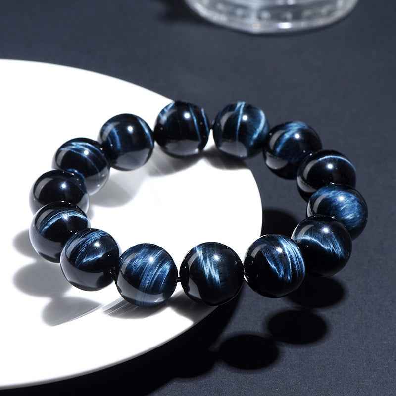 Lightning Blue Tiger’s Eye Bracelet – Protects Wealth, Health & Courage(8-12mm)