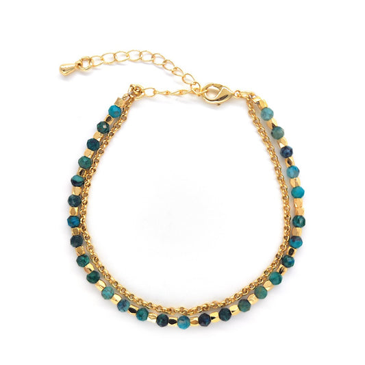 African turquoise beaded bracelet for protection