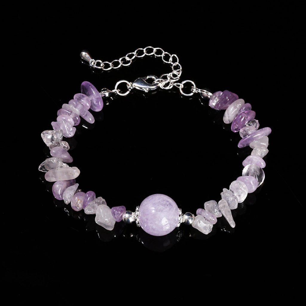 Amethyst Chip Bracelet – Calms the mind, enhances intuition, and supports spiritual growth.