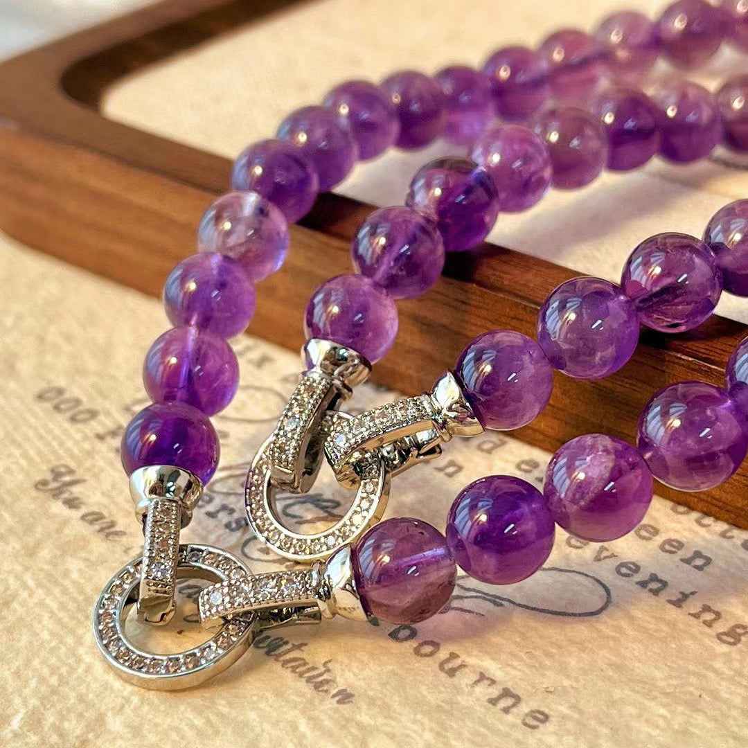 Amethyst Teardrop Necklace | Spiritual Healing & Clarity