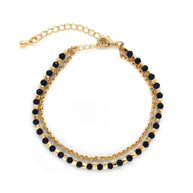 Layered Natural Gemstone Energy Bracelet (Stone Options) - MOONQUIET