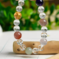 Seven Chakra Crystal Bracelet | Energy Balance & Inner Harmony(8-10mm) - MOONQUIET