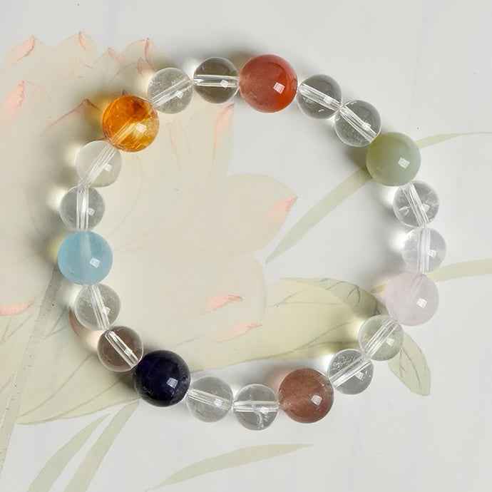 Seven Chakra Crystal Bracelet | Energy Balance & Inner Harmony(8-10mm)