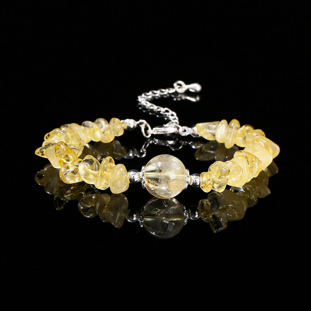 Citrine Chip Bracelet – Attracts abundance, boosts confidence, and inspires joy.