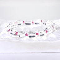 Clear Quartz Bracelet｜Whispers of Light & Love （11*8.5mm） - MOONQUIET