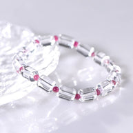 Clear Quartz Bracelet｜Whispers of Light & Love （11*8.5mm） - MOONQUIET