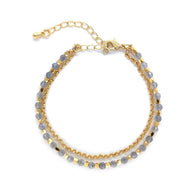 Layered Natural Gemstone Energy Bracelet (Stone Options) - MOONQUIET