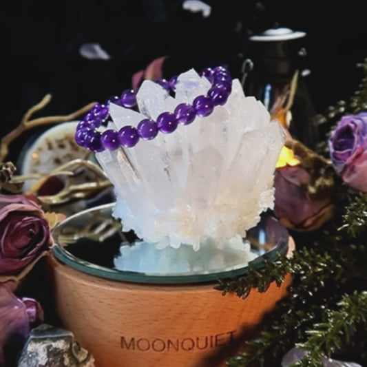 Intuitionsenergiekristall | Amethyst Gelassenheit &amp; Intuition (8mm)