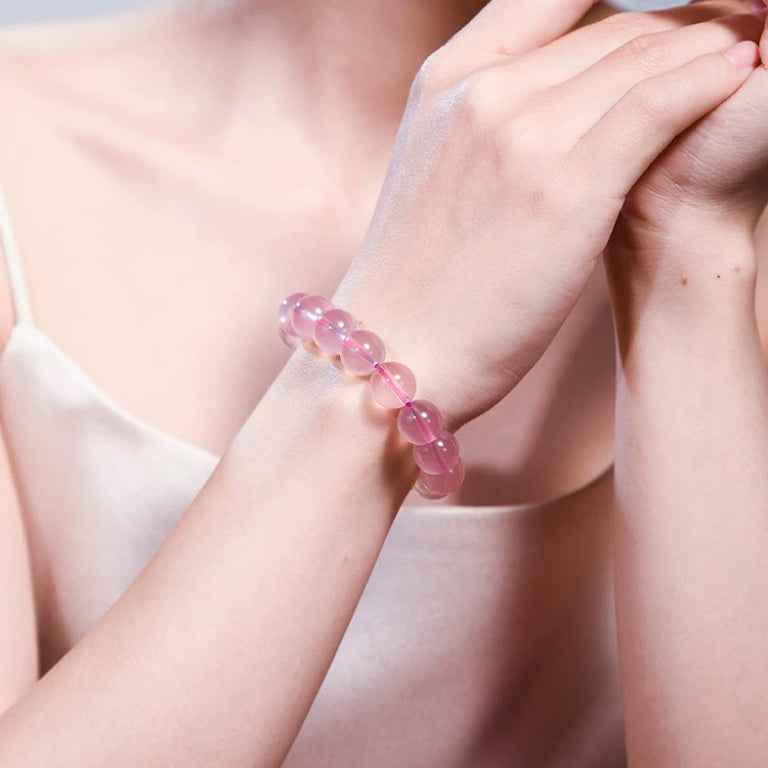 Star Rose Quartz Bracelet | Heart Healing & Love Attraction（8-12mm）