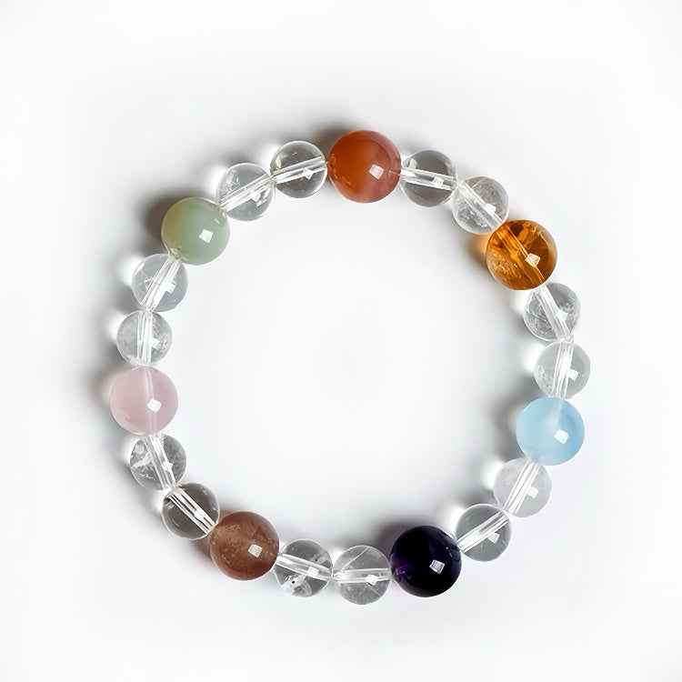 Seven Chakra Crystal Bracelet | Energy Balance & Inner Harmony(8-10mm)