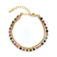 Layered Natural Gemstone Energy Bracelet (Stone Options) - MOONQUIET