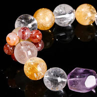Trinity Crystal Bracelet｜Clarity, Abundance & Intuition（12mm） - MOONQUIET