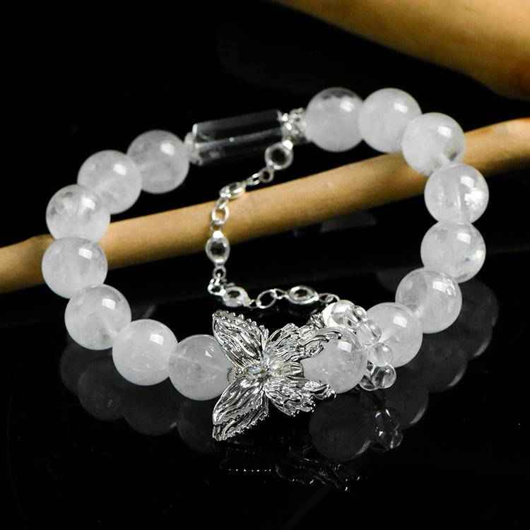 Wings of Clarity | Phantom & Clear Quartz Transformation Bracelet(10mm)