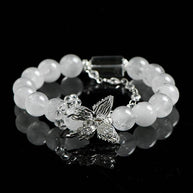 Wings of Clarity | Phantom & Clear Quartz Transformation Bracelet(10mm) - MOONQUIET