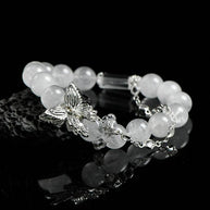 Wings of Clarity | Phantom & Clear Quartz Transformation Bracelet(10mm) - MOONQUIET